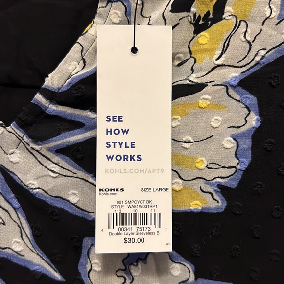 Apt.9 High Low Lined Shirt - Picture 2 of 5